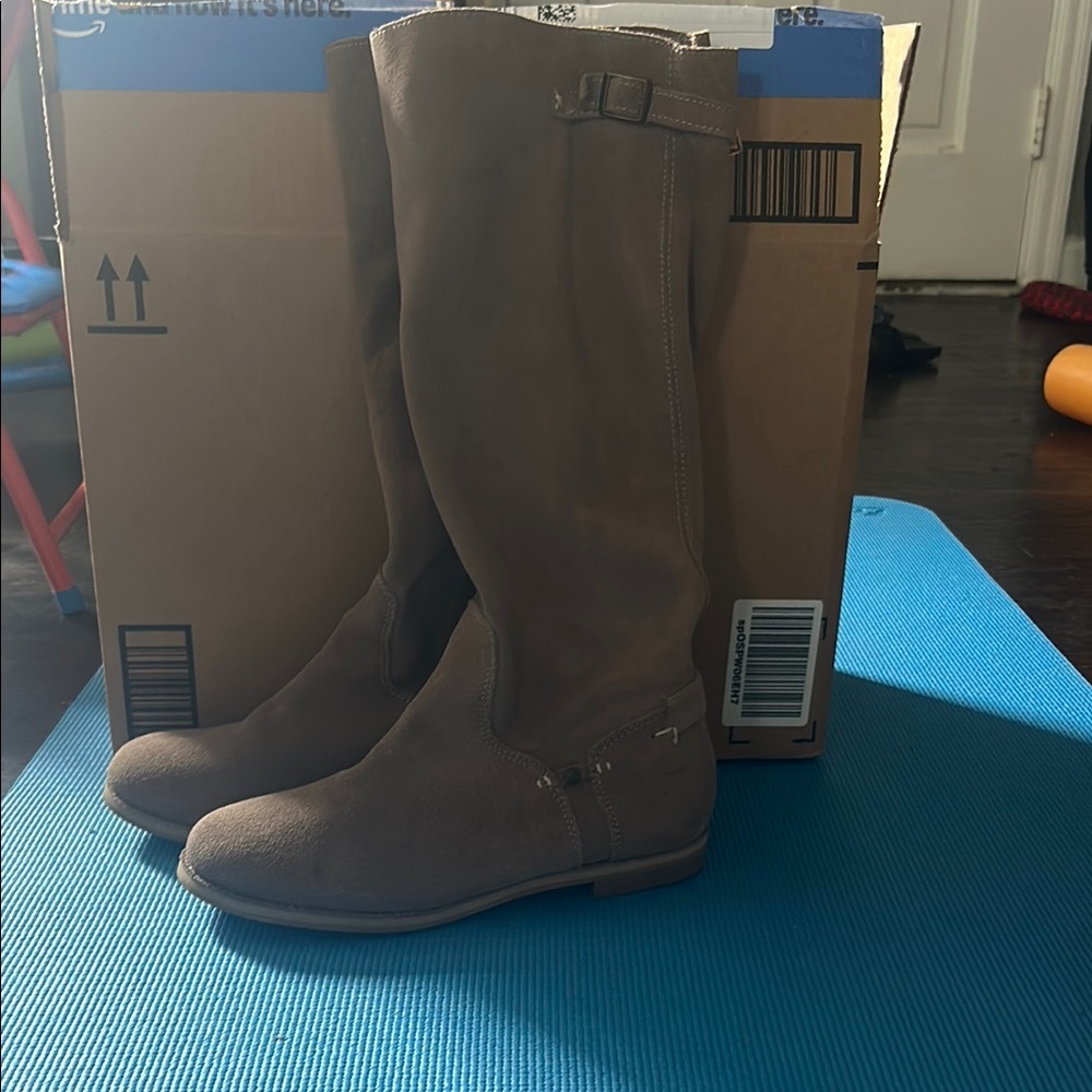 Brown Knee-High Boots